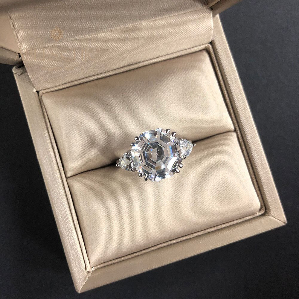 Octagon Tanzanite Wedding Ring R0324