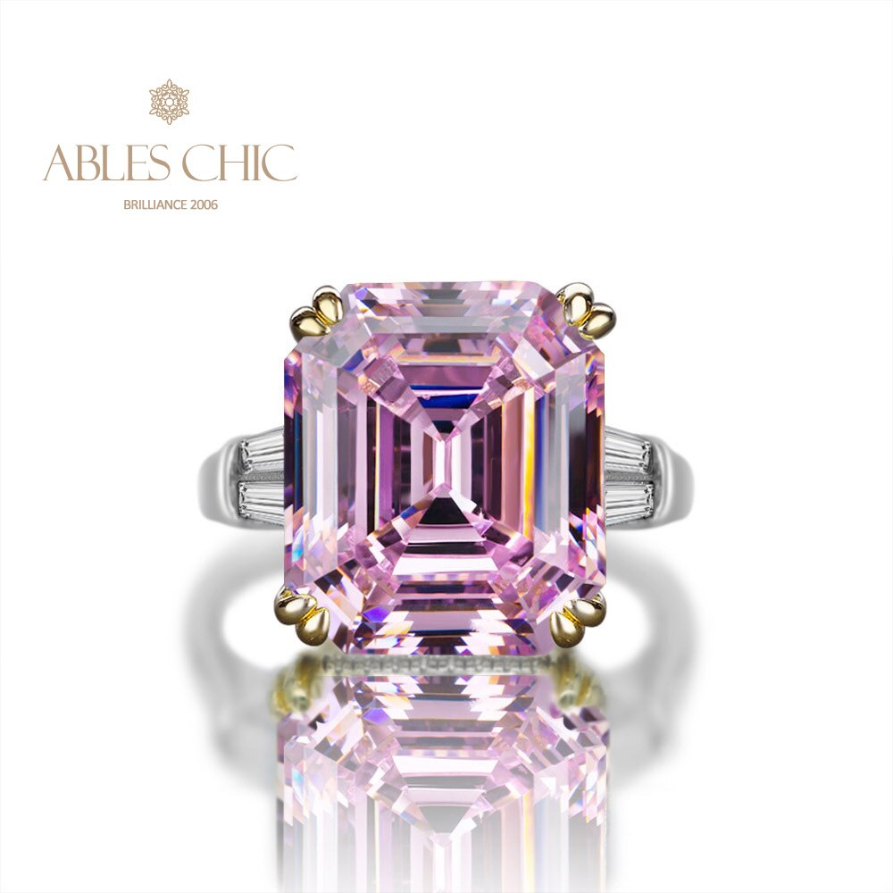 Asscher Amethyst Ring R0377