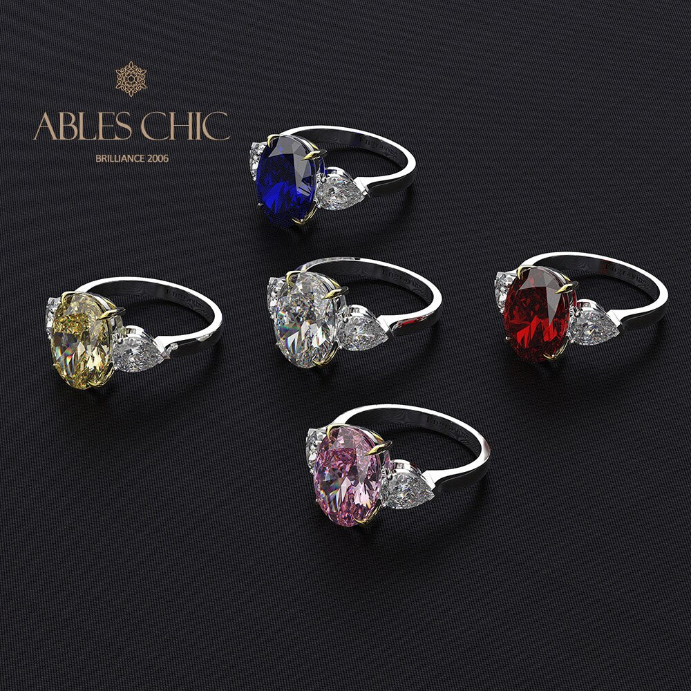 Lab Paraiba Wedding Ring R0871