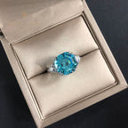 Octagon Tanzanite Wedding Ring R0324