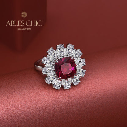 Bague Fleur Rubis R1237