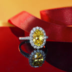 Oval Citrine Engagement Ring R1021
