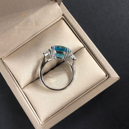 Octagon Tanzanite Wedding Ring R0324
