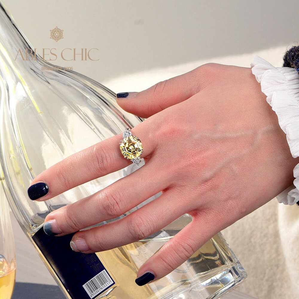 Octagon Tanzanite Wedding Ring R0324