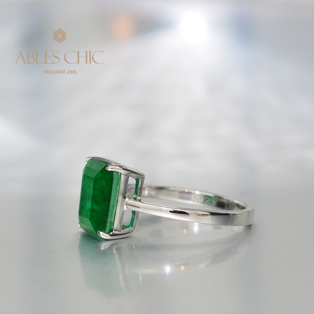 Emerald Bridal Ring R0881