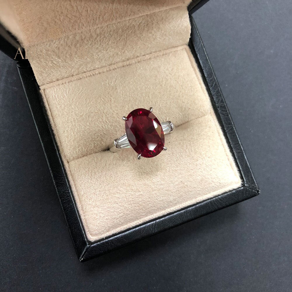 Lab Grwon Gemstone Statement Ring R0378