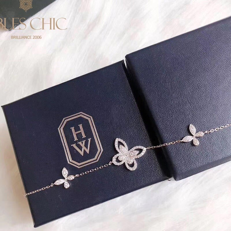 Paved Butterfly Iced Out Bracelet B0486