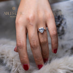 Solitaire Heart  Kunzite Bridal Ring R0308