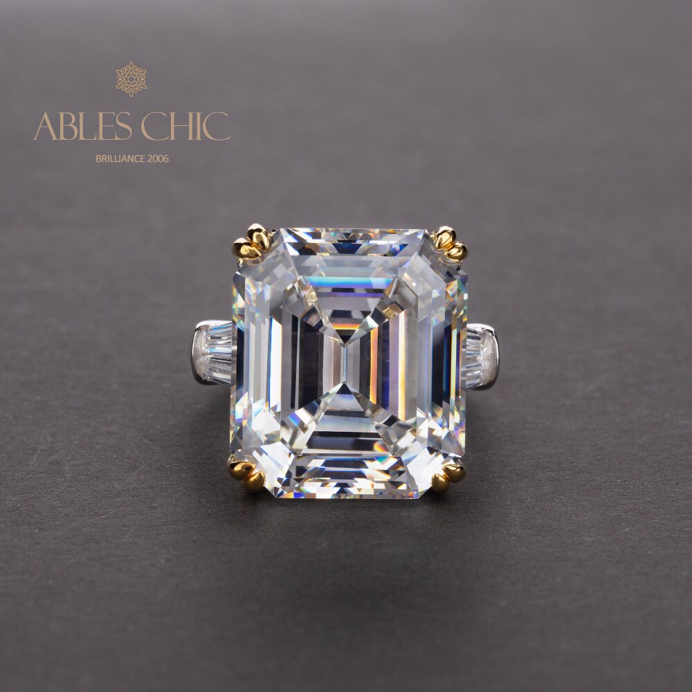 Asscher Amethyst Ring R0377