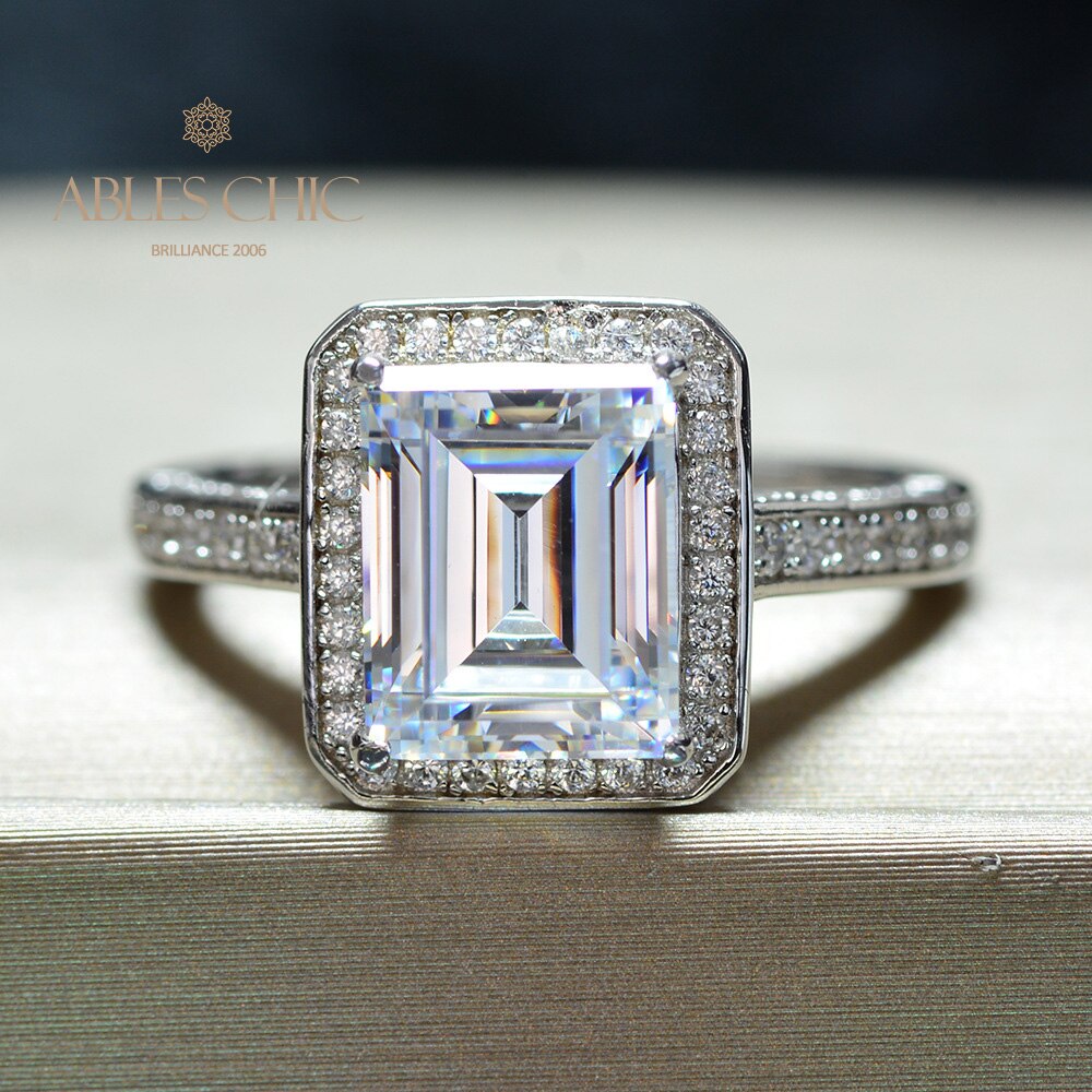 Lab Emerald Wedding Ring R0303