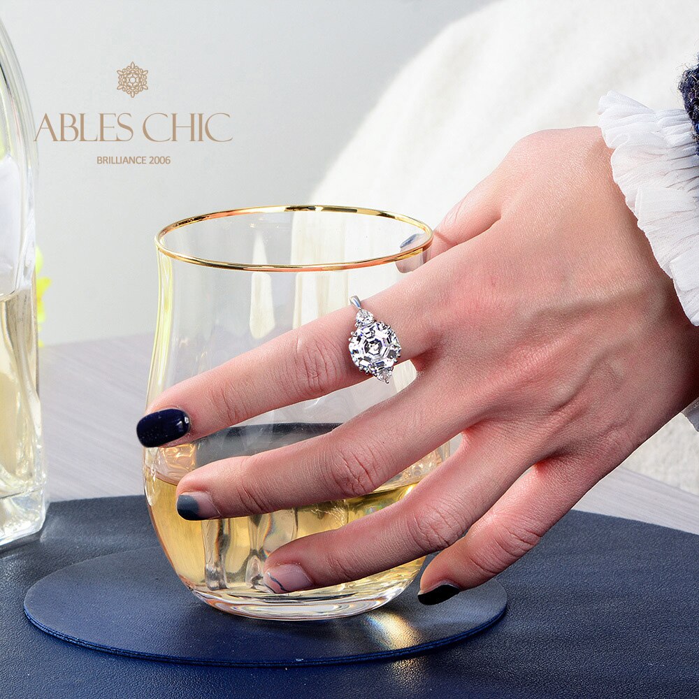 Octagon Tanzanite Wedding Ring R0324