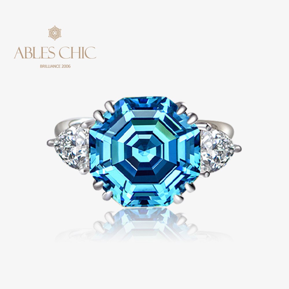 Octagon Tanzanite Wedding Ring R0324