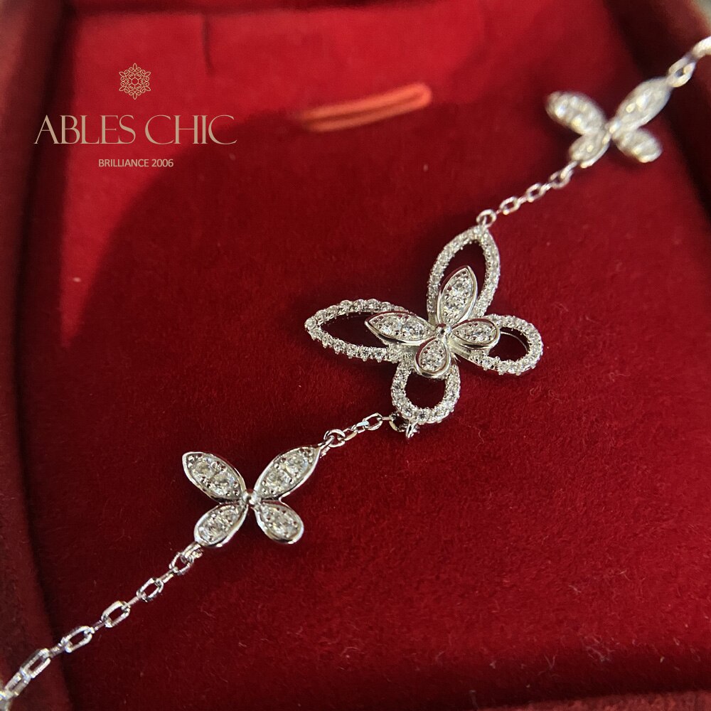 Paved Butterfly Iced Out Bracelet B0486