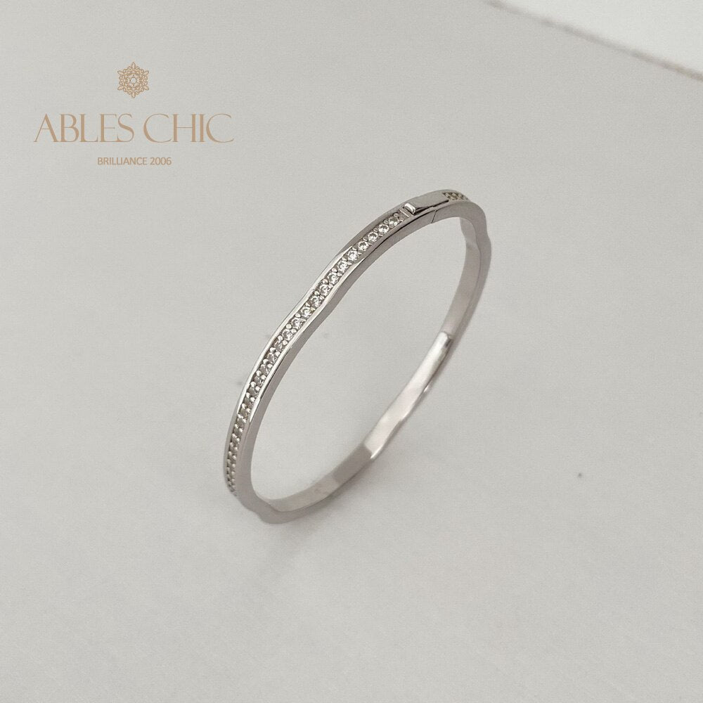 Wavy Bling Stack Bangle B0878