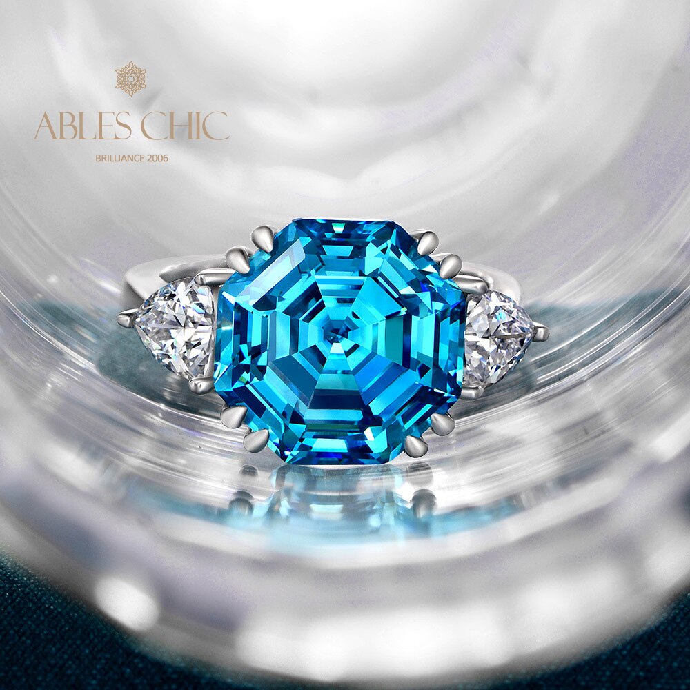 Octagon Tanzanite Wedding Ring R0324