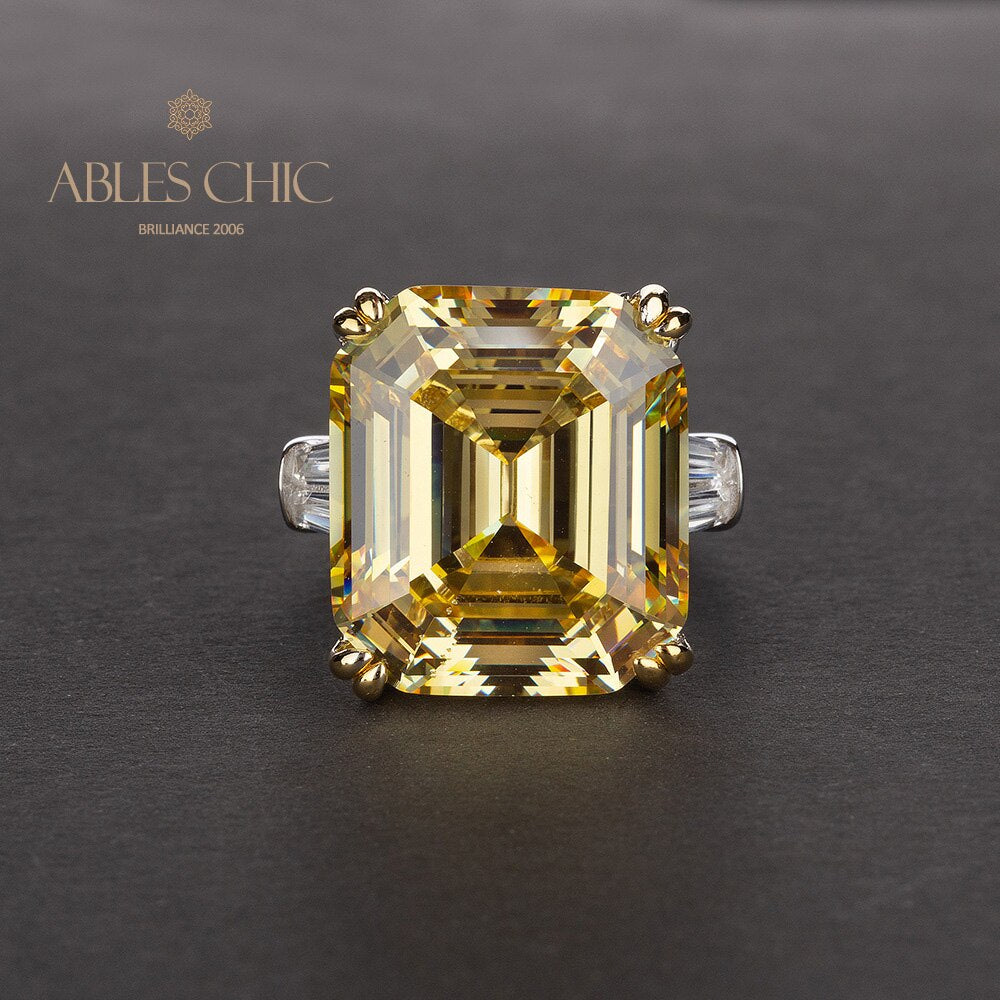 Asscher Amethyst Ring R0377