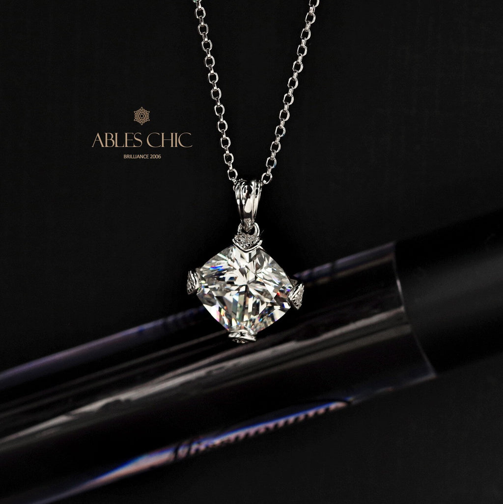Cushion Cut Tourmaline Pendant B0441