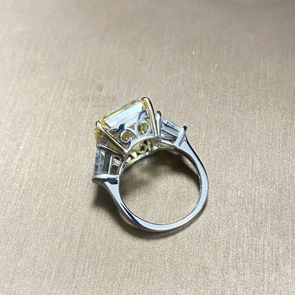 Fluorite Morganite Wedding Ring R0311