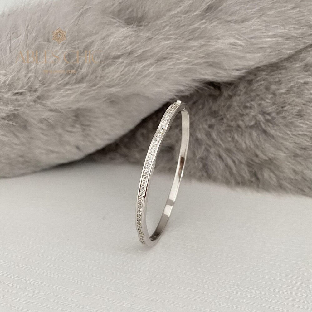 Wavy Bling Stack Bangle B0878