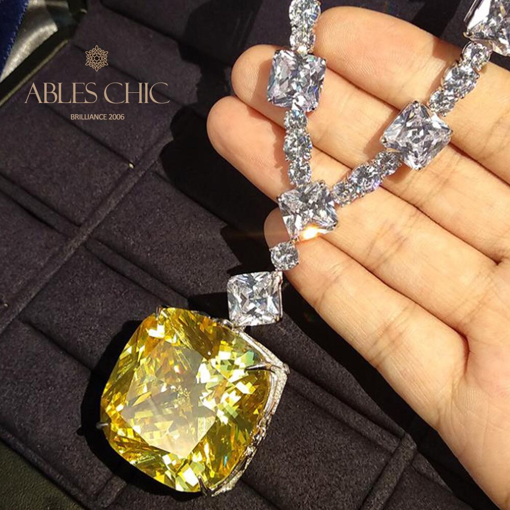 Gigantic Citrine Wedding Necklace B0481