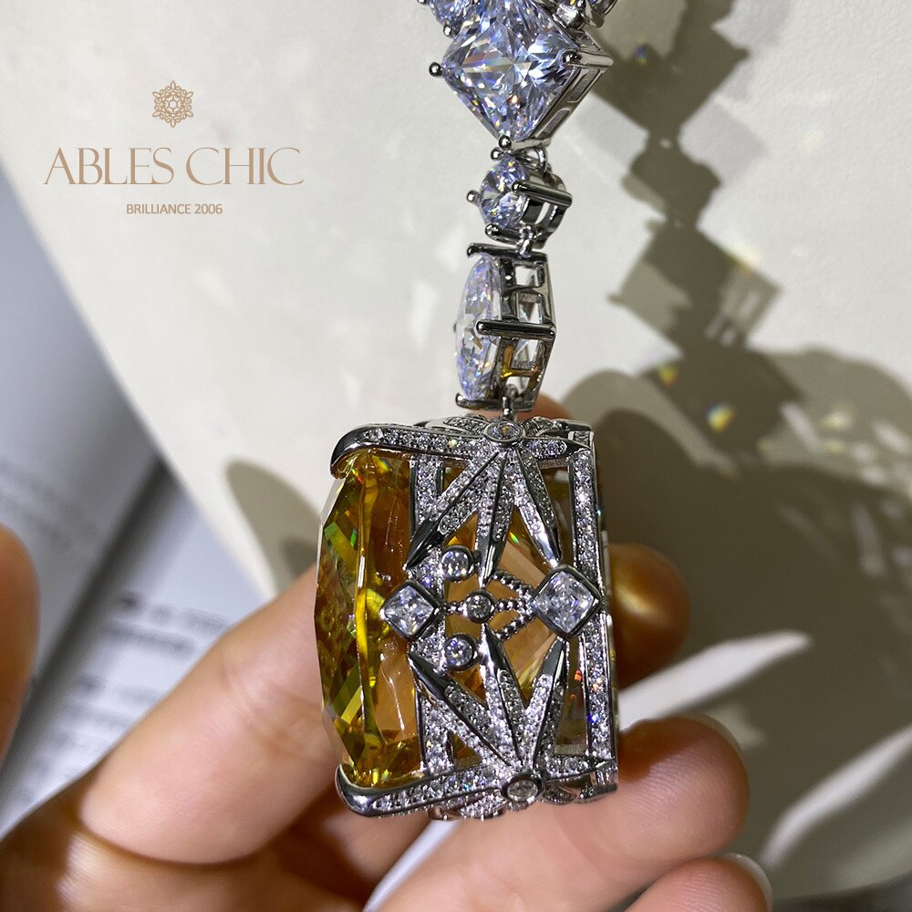 Gigantic Citrine Wedding Necklace B0481