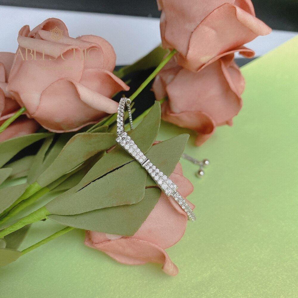 Paved Bowtie Bling Bracelet B0823