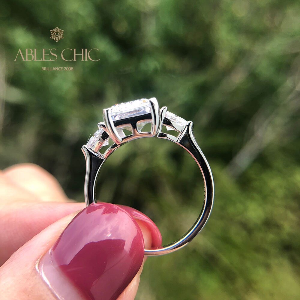 Lab Paraiba Engagement Ring R0878