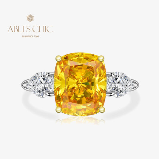 High Carbon Citrine Cocktail Ring R0884