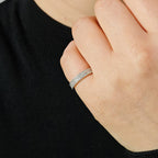 Mixed-Cut Moissanite Band