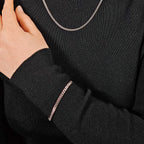 Diamond Cut Chain Bracelet 4mm