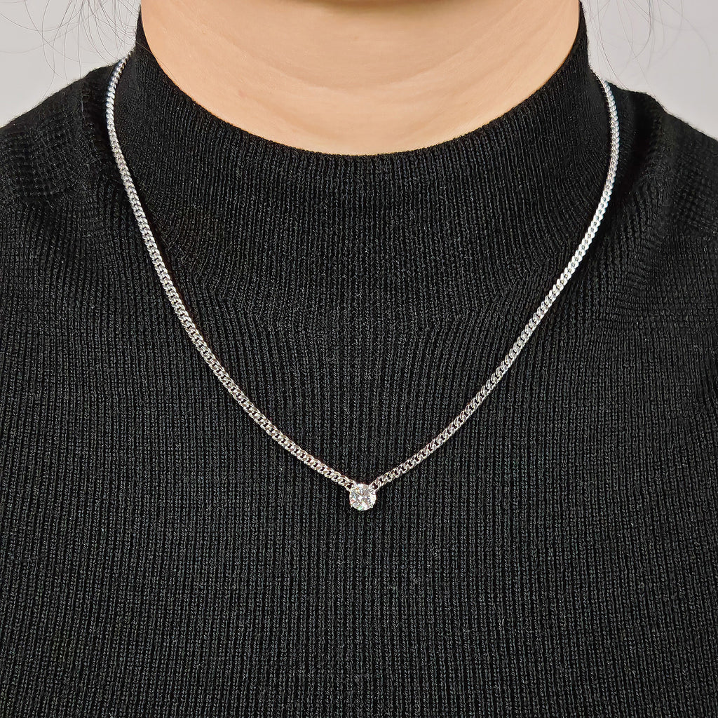 Solitiare Moissanite Necklace