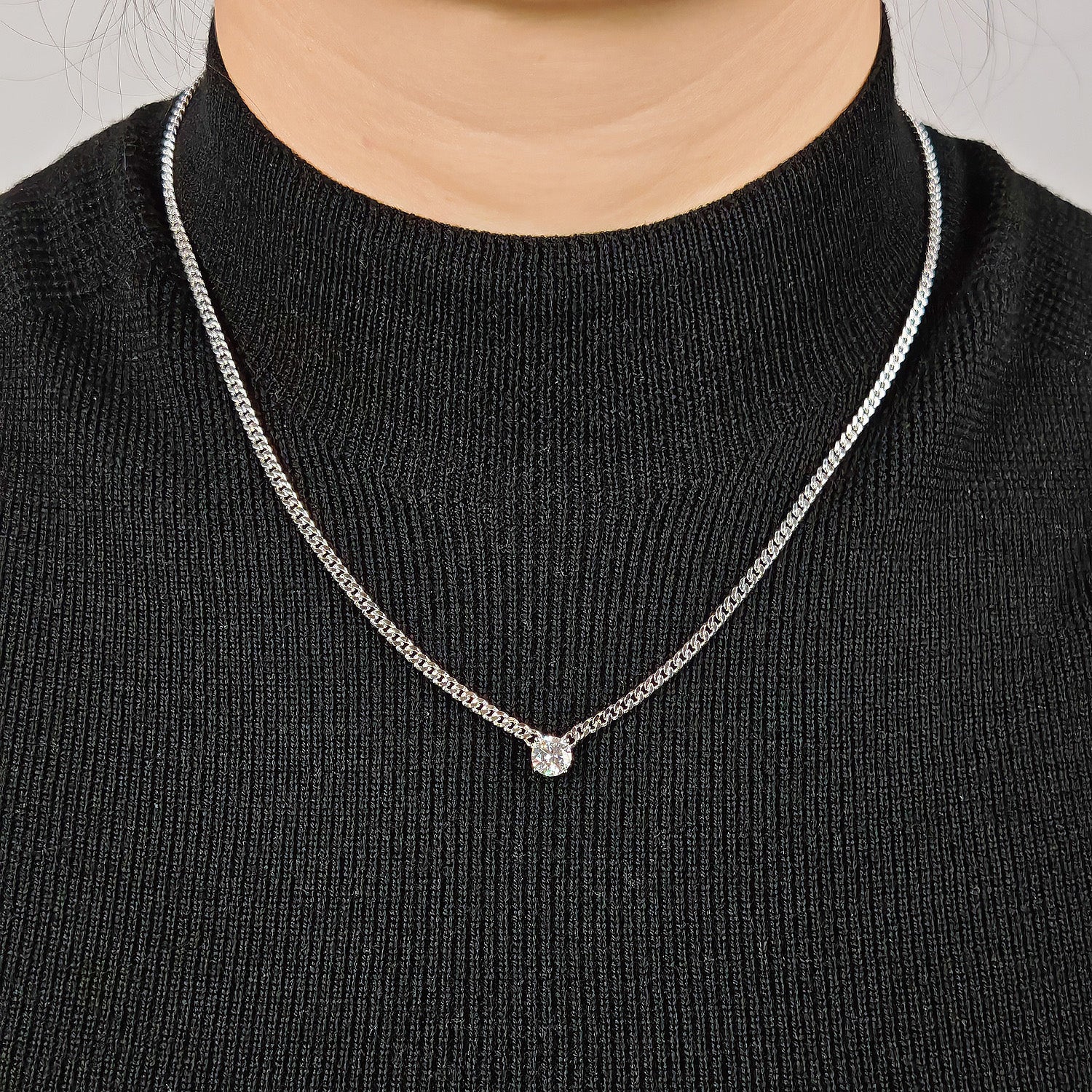 Solitiare Moissanite Necklace