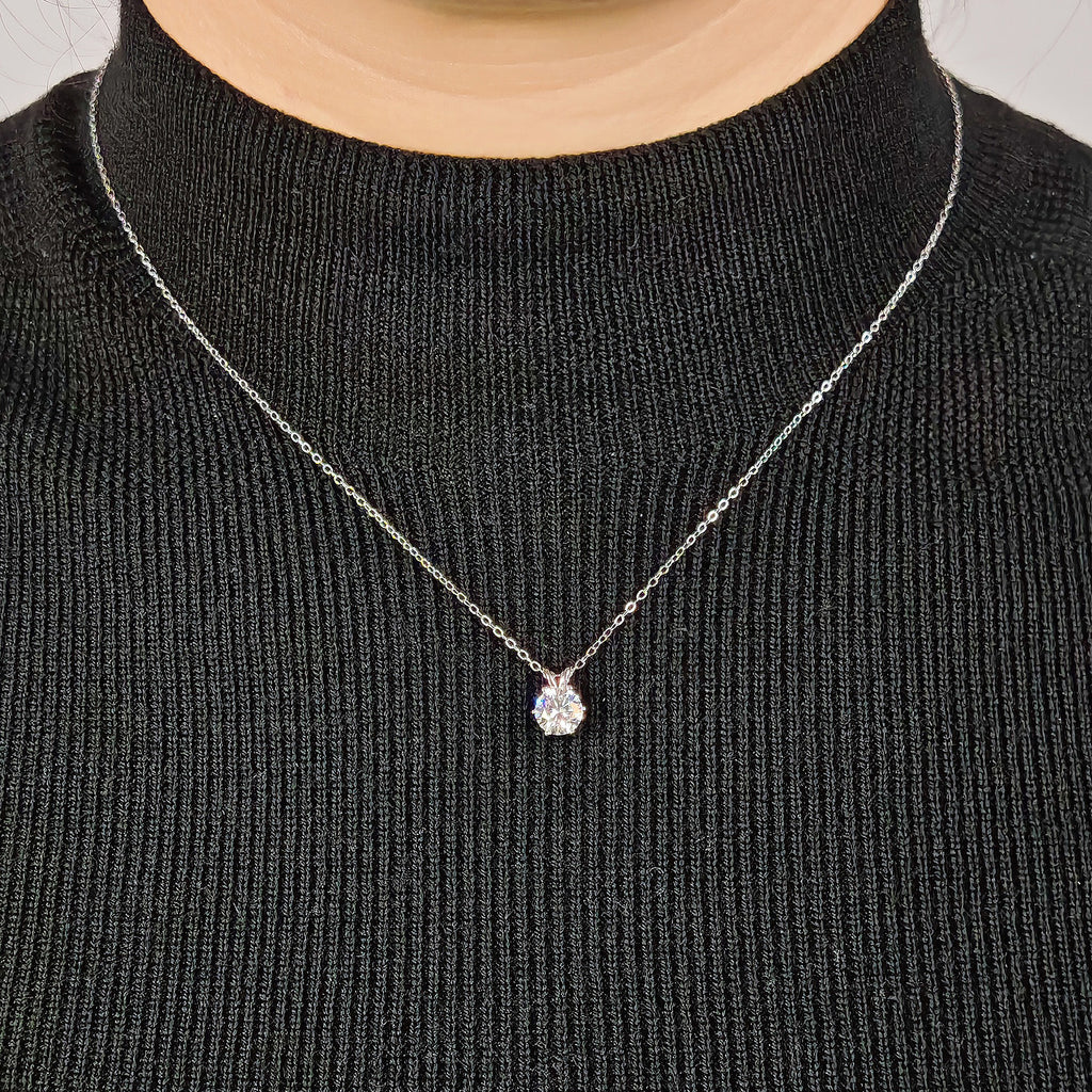 Solitiare Moissanite Pendant