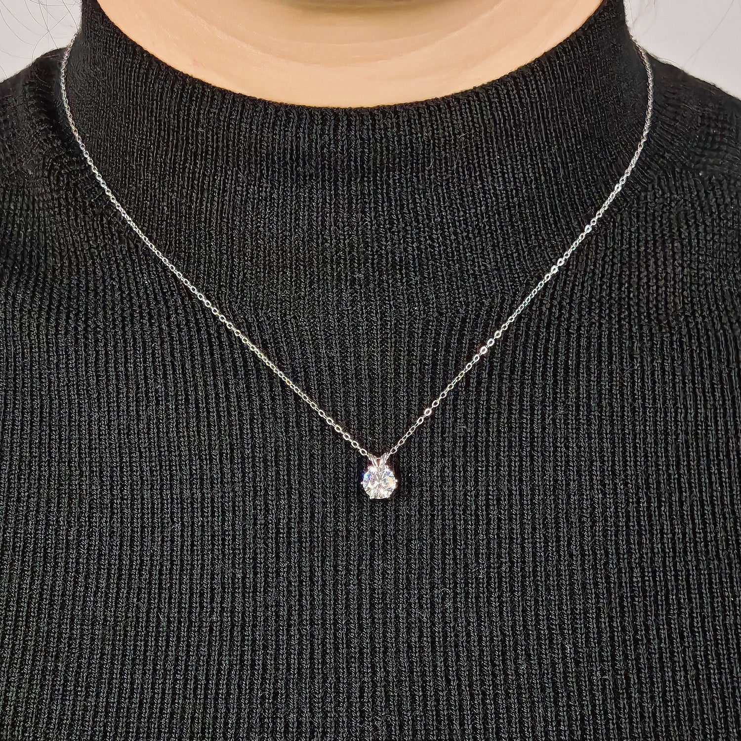 Solitiare Moissanite Pendant