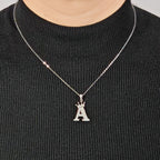 Crown Initials Pendant