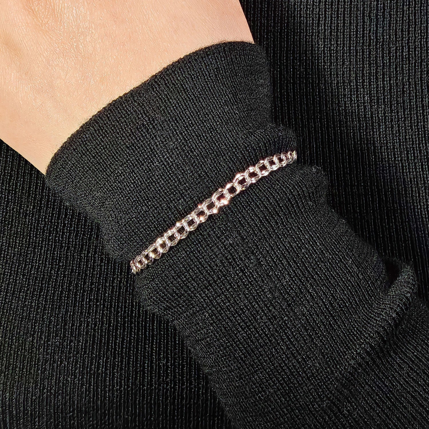 Double Layered Chain Bracelet 4.8mm