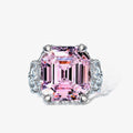 Kunzite Asscher Pink Bridal Ring R1570