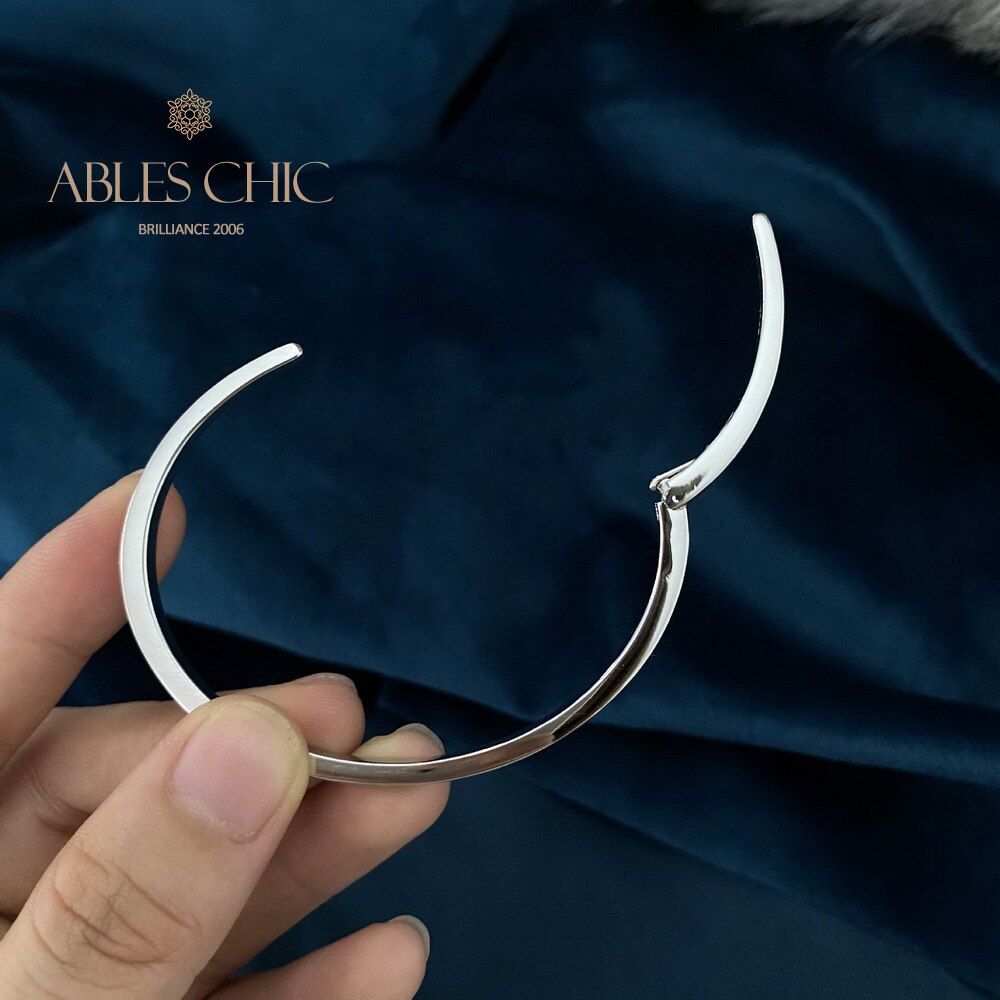 Paved Narrow Open Bangle B0880