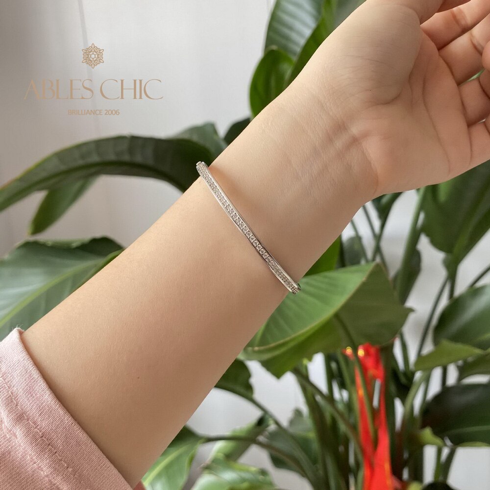 Wavy Bling Stack Bangle B0878