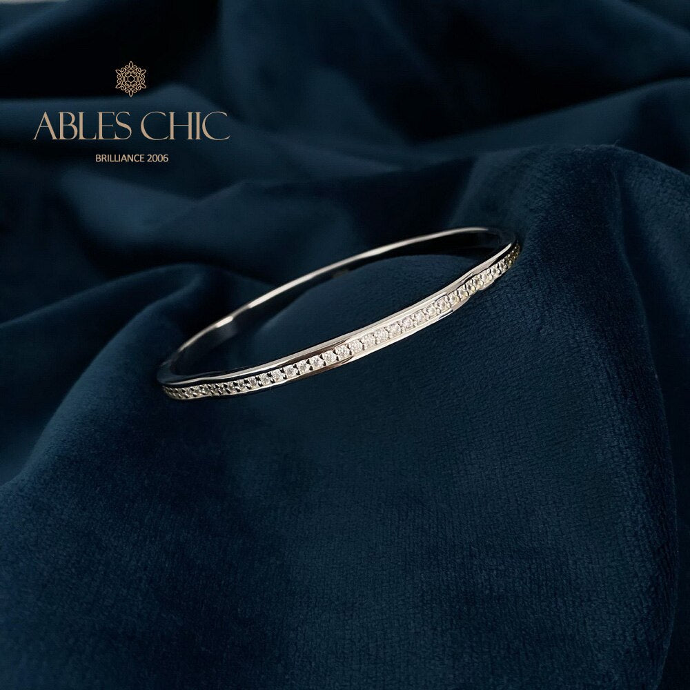 Wavy Bling Stack Bangle B0878