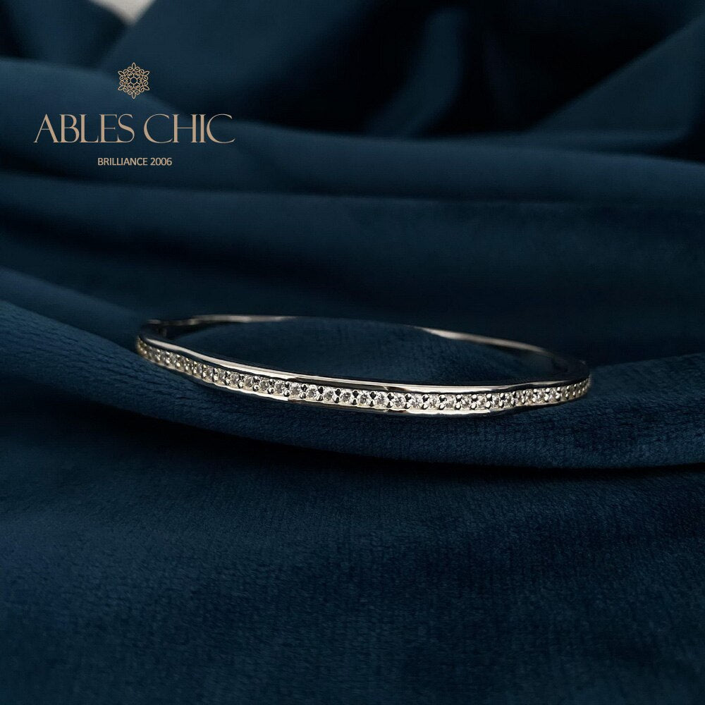 Wavy Bling Stack Bangle B0878