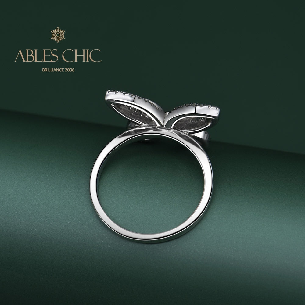 Paved Butterfly Cocktail Ring R1094