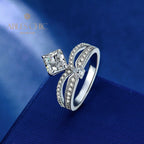 Elegant Crown Engagement Ring R1524