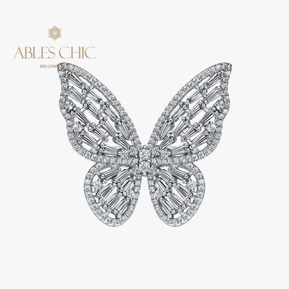 Paved Butterfly Cocktail Ring R1164