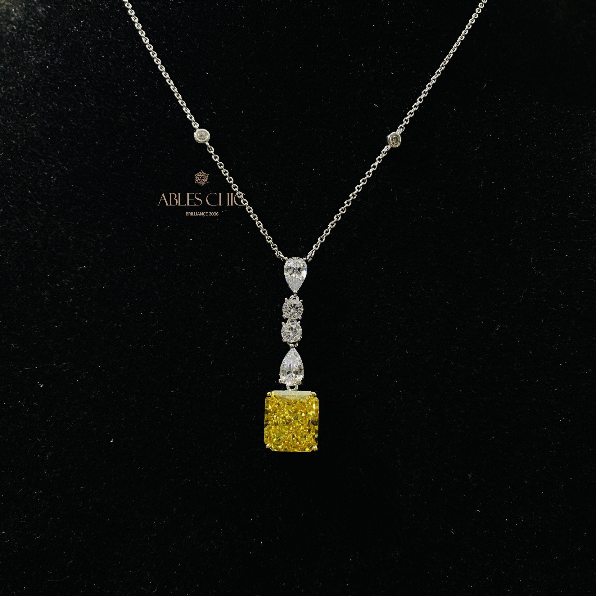 Citrine Chanderlier Pendant P0650
