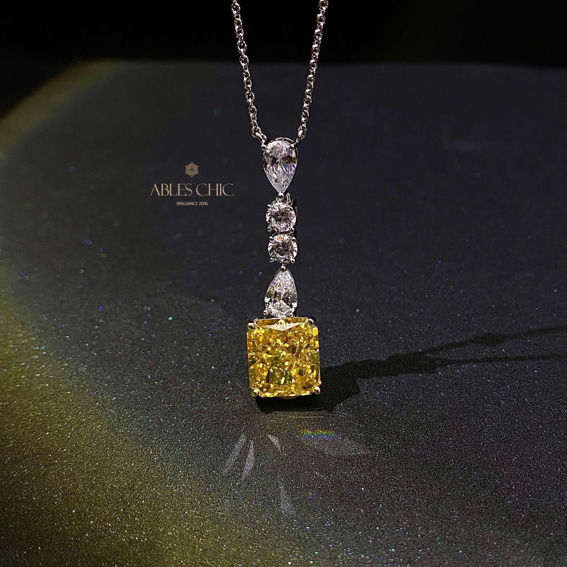 Citrine Chanderlier Pendant P0650