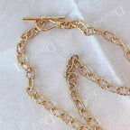 Dapped Pattern Cable Chain Necklace