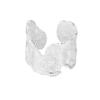 Wide Sanded Impressionist Ring R129