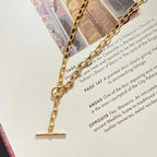 Dapped Pattern Cable Chain Necklace