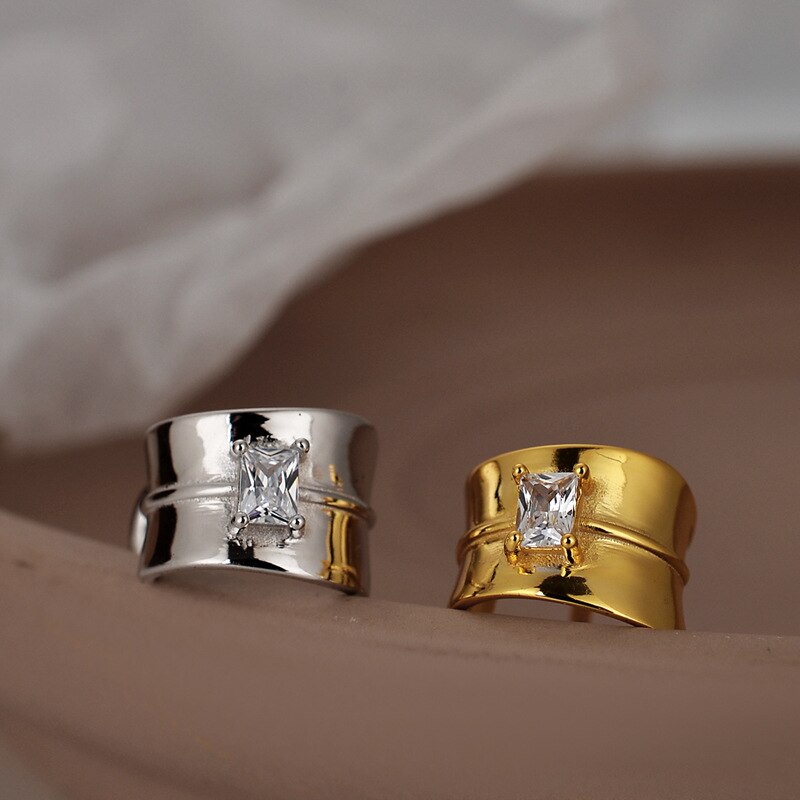 Paved Wide Clip-on Earrings E1069 1 Piece